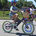 Student on Bike
